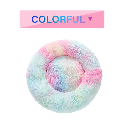 The Donut Bed — plush raised-rim calming donut dog bed, main product photo