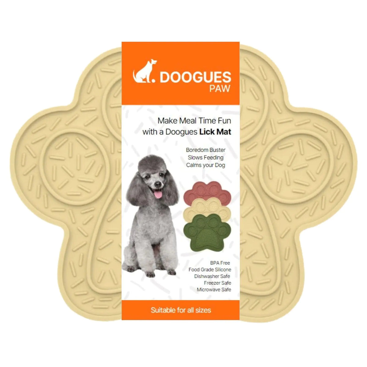 Supplier photo of the DOOGUES beige lick mat